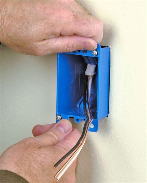 electrical box to drywall|installing wall mounted electrical boxes.